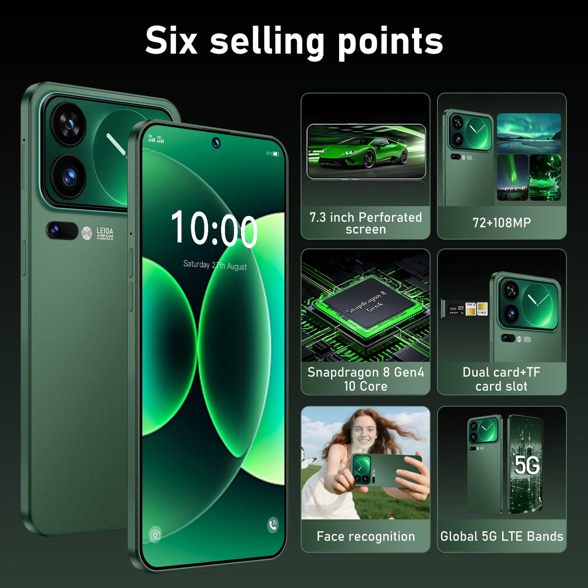 Hot 2026 High Quality M17 Pro Max New Original Intelligent 4G 5G Dual Card Dual Standby System Global Version 7800mAh Battery