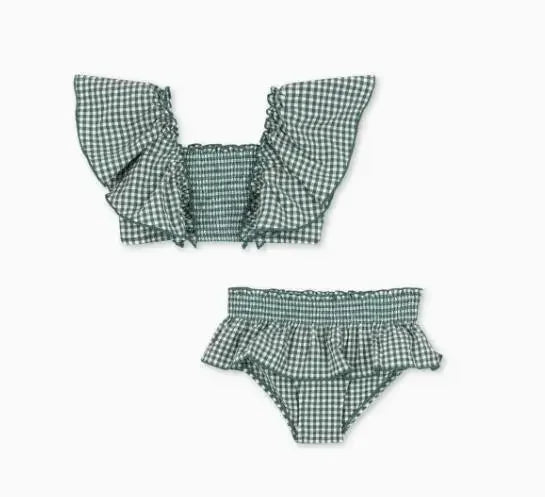 Kids Swimwear for Girls KS Brand New Summer Baby Swimsuit Cute Cherry Kids Outfit Set Holiday Beach Bikini Children Clothing
