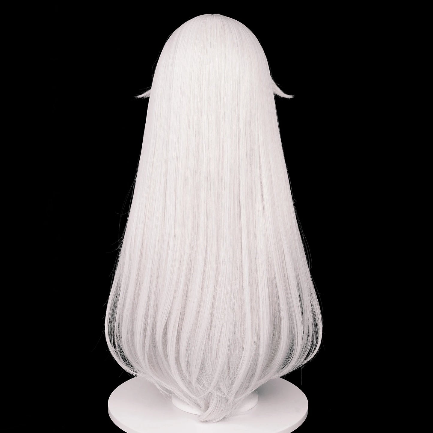 MSIWIGS Game Cosplay Wigs Synthetic Long Straight White Hair Heat Resistant Wig for Halloween Party