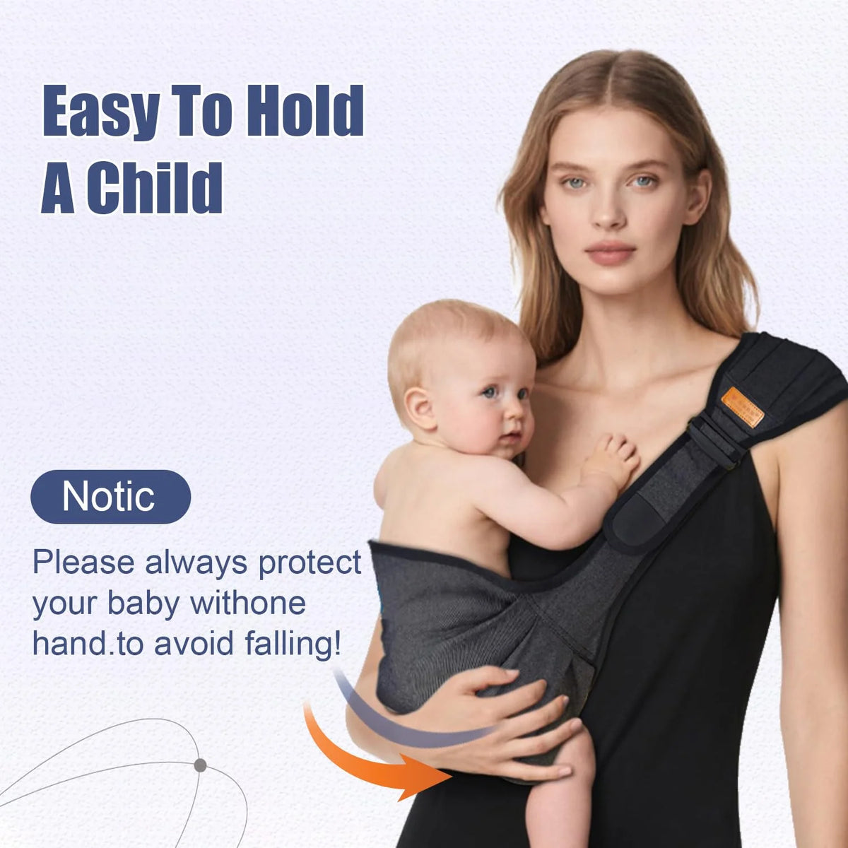 Baby Sling Carrier,Baby Sling,Toddler Carrier,Adjustable and Non-Slip Hip Seat Carriers Carrying 10-30 lbs