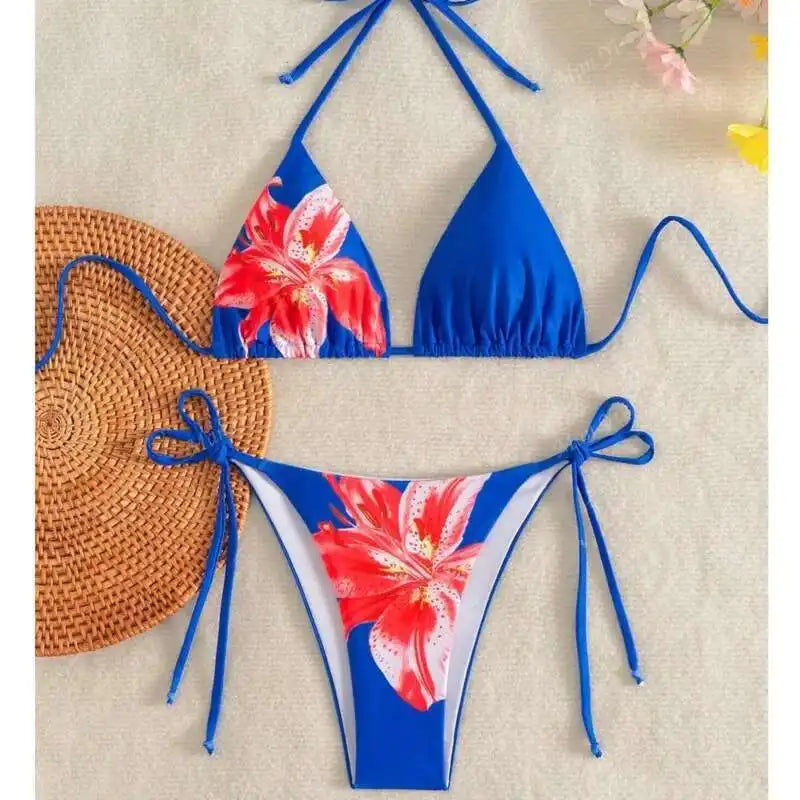Sexy Print Bikinis Women's Swimwear Female Swimsuit For Swimming Wear Bathing Suits Brazilian Bikini Set Beachwear Pool Bather
