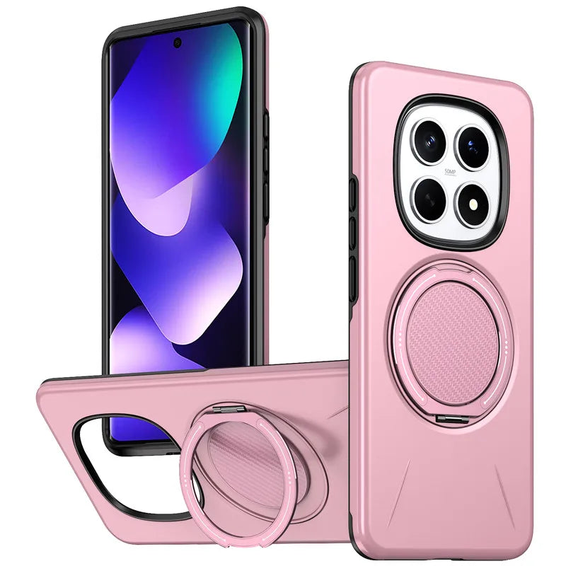 For Xiaomi Redmi Note 15 Pro Plus, 15 Pro 5G Magnetic Case ELVEV Anti-scratch Hard PC Bracket Suction Phone Cover