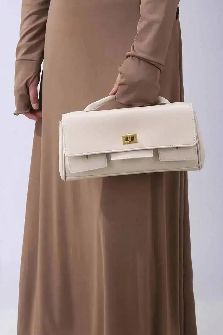 2025 New Luxury Design Top-Handle Bag For Women Evening Handbag Long Purse Solid Color Pu Shoulder Bags Fashionable Outfits