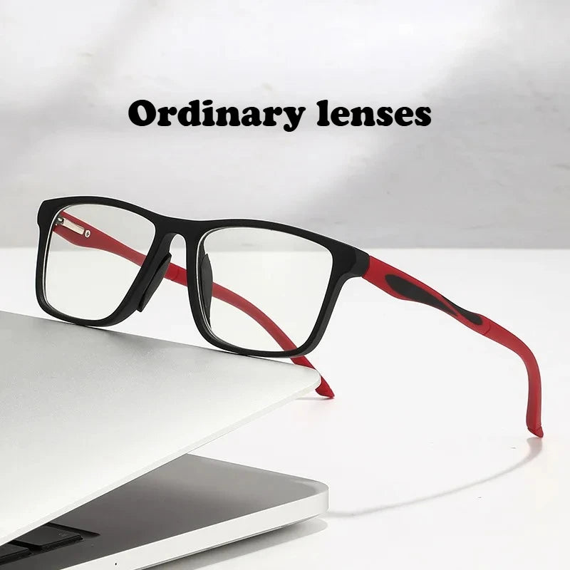 Dual Use Spring Leg Photosensitive Color Changing Multifocal Reading Glasses Anti Blue Light Lightweight Sports Reading Glasses