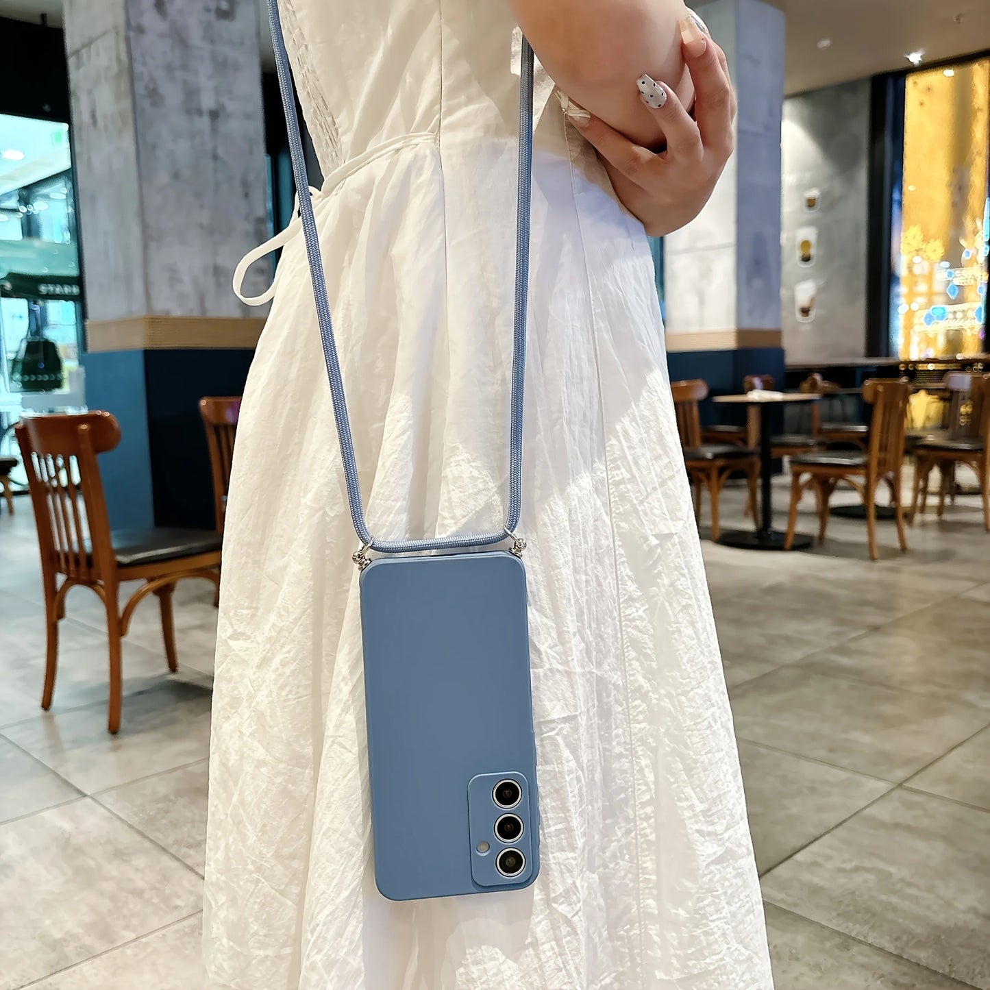 Best-selling metal buckle matte solid color crossbody strap phone case for SamsungS26 S25 S24 S23 S22 S21 PIus UItra FE EdgeAnti