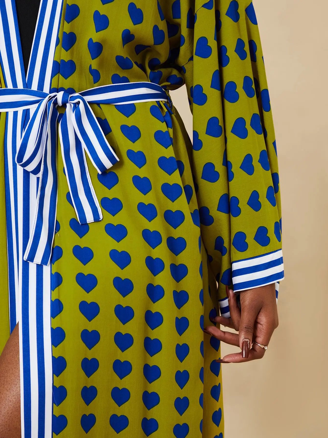 Zebra Beach Cover Ups for Women Long Sleeve Kimono Dress Self Belted Rayon Elegant Pareo 2023 Bathing Suits Holiday Beachwear
