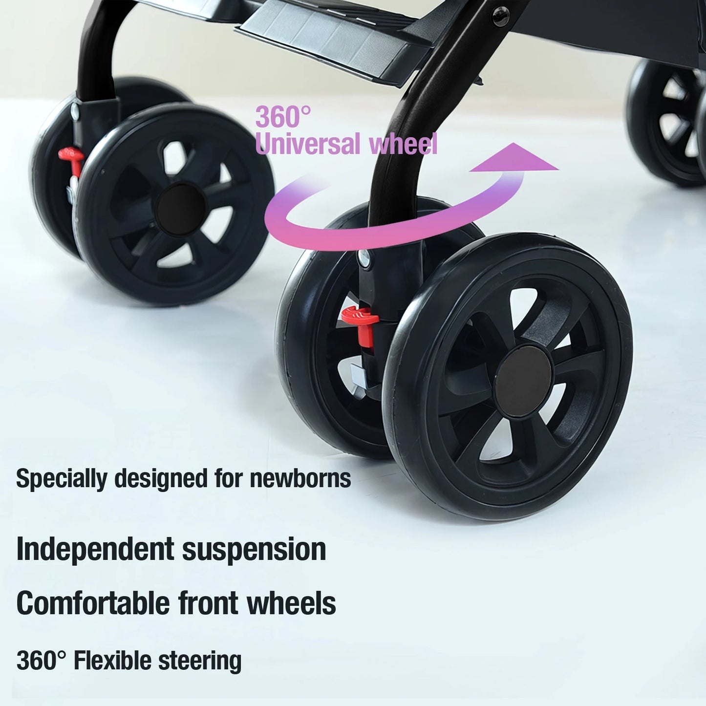 3 in 1 baby stroller free Newborn Infant baby pram travel stroller lightweight baby folding car reversible stroller