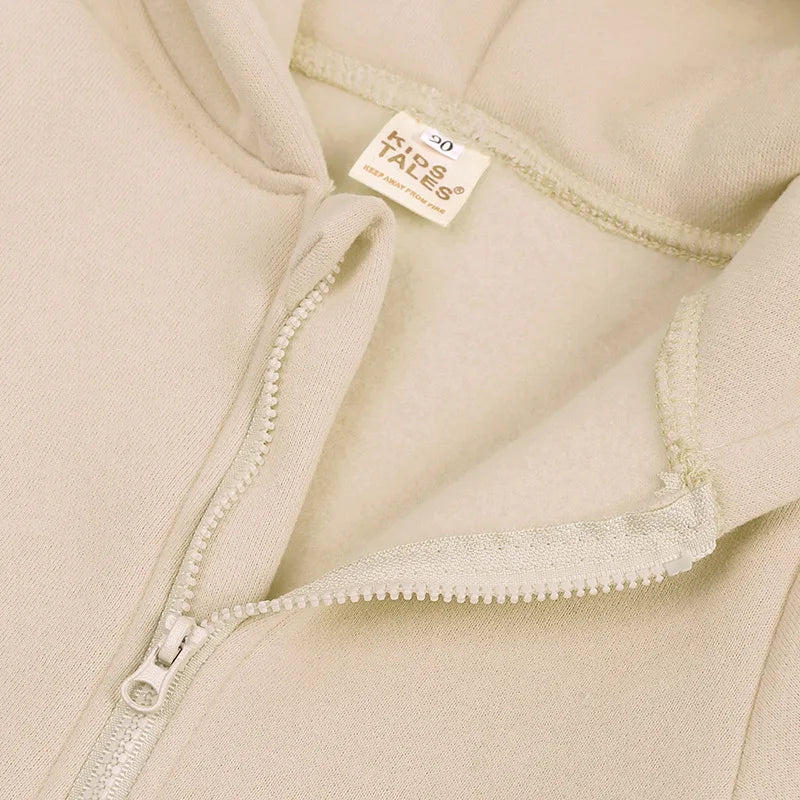 Baby Jumpsuits Rompers Winter Hooded Outfit Hoodies One-pieces Growings Zipper Jumpers Boys Girls Newborn 59-90cm Ropa De Bebe