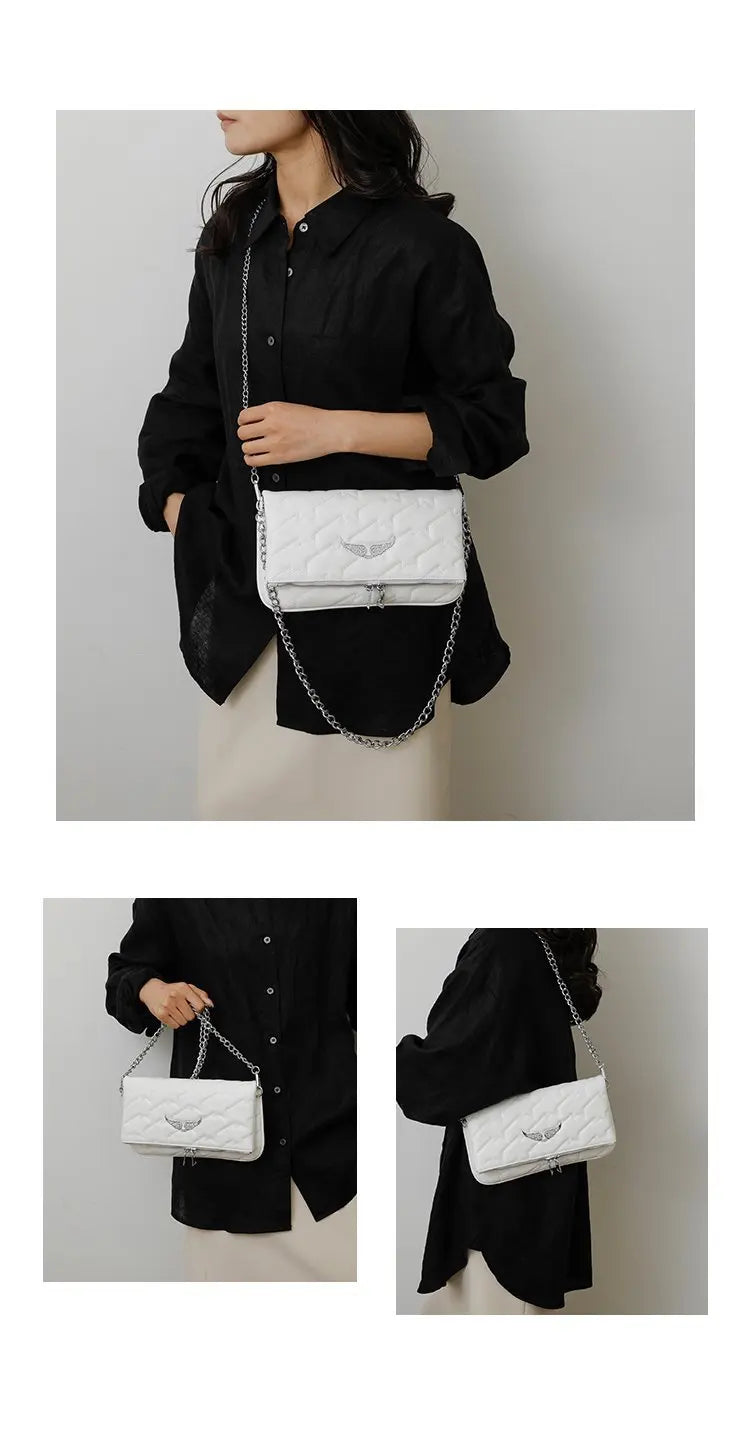 Chic Elegant Diaper Bags For Women Vintage Leather Messenger Bag Designer Crossbody Bag Simple Large Capacity Shoulder Bag