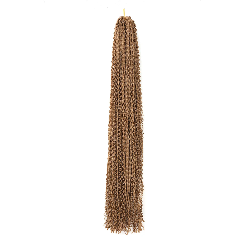 3X Pre-Looped Curly Synthetic Zizi Braids Thin Small Box Braid Crochet Twisted Hair Synthetic Kanekalon Braiding Hair Exten
