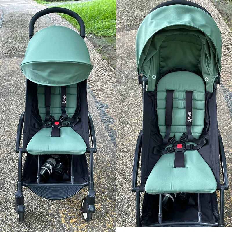 Baby Stroller Accessories 2pcs/set 6+ Sunshade&Mattress Fit for Yoyo/Yoyo3 Thickening UPF50+ Waterproof Canopy With Seat Liner