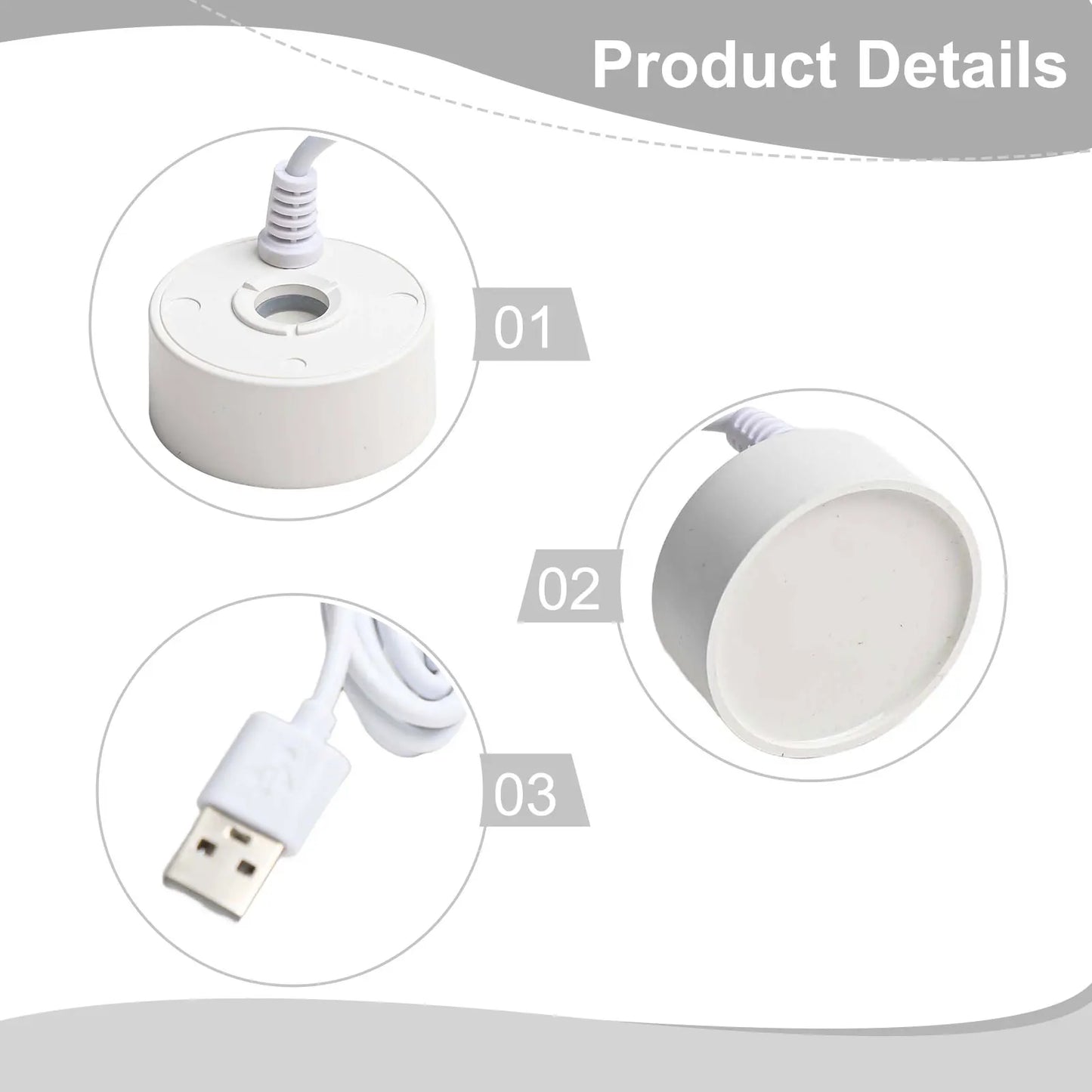 1 Pcs 5V USB Fountain Mist Maker Small Rockery Water Fish Tank Landscaping Mist Maker Garden Outdoor Sprayer