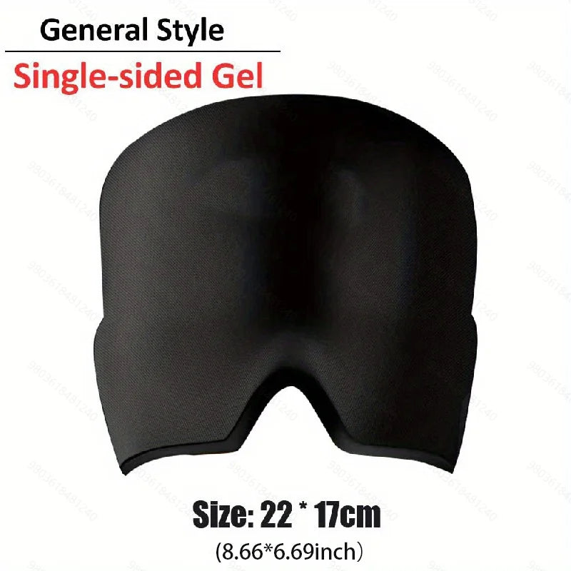 1pc Men Women Sleep Eye Mask Cooling Head Wrap for Sleeping, Micro Weighted Eyeshade Elastic Blackout Eye Cover Reusable Eye