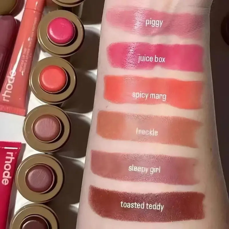 Rhode Skin Pocket Blush Stick Lip Cheek Hydrating Stick Natural Rouge Powder Blusher Cream Lipstick Cheek Teacup Candy Color