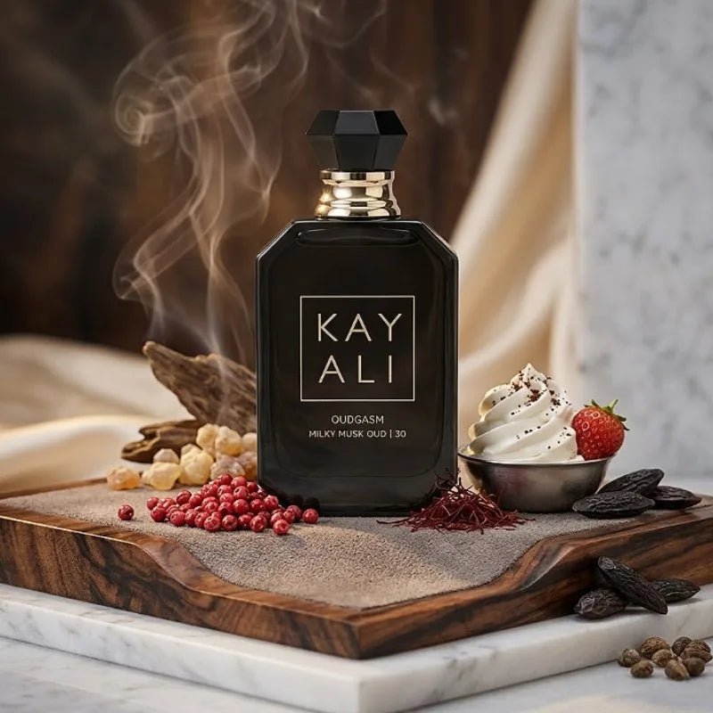 KAYALI Oudgasm Milky Musk Oud Perfume 100ml Eau De Parfum Long Lasting Sweet Woody Musk Vanilla Luxury Unisex Fragrance