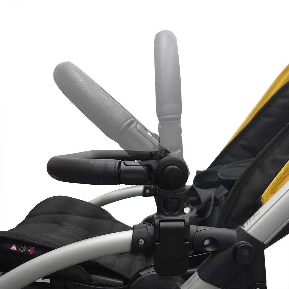 Baby Stroller Accessories Bumper Bar for Bugaboo Bee3/5 & Babyzen yoyo Armrest Handlebar Dinner Plate PU leather Pram Accessory