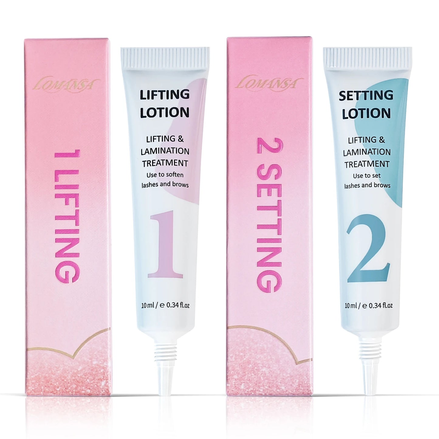 LOMANSA New 10ml Fix Perming Tube Set Lash Lift Brow Lamination Perm Fixation Setting Nutrition Lotion Eyelashes Makeup Tools