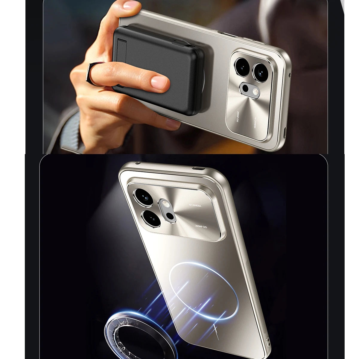Shockproof Matte Wireless Charging Magnetic Phone Case For Honor 600 Honor600 Pro, Slim Hard Precise Camera Protective Cover