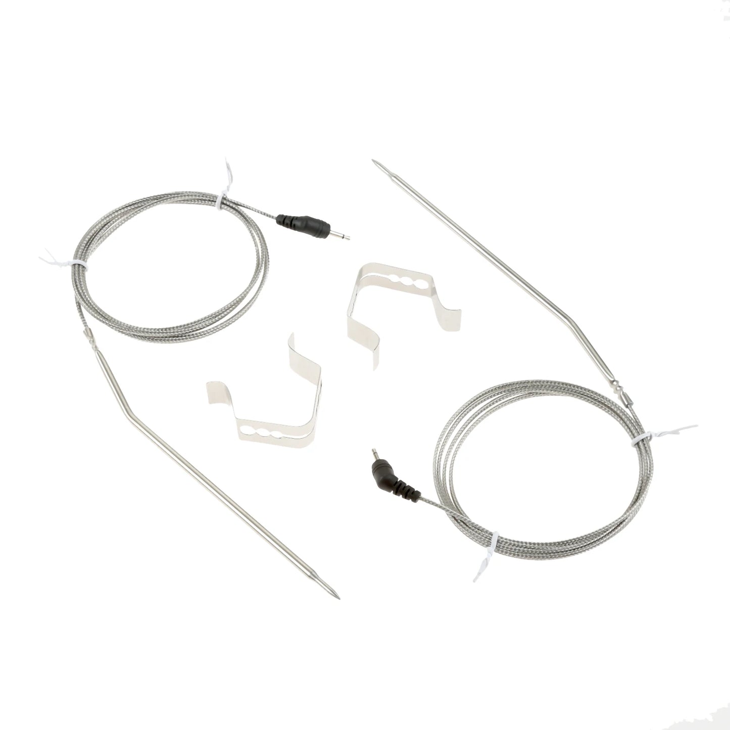 2 Pack Meat Thermometer Probe Replacement for Thermopro TP04 TP06 TP06S TP07 TP07S TP08 TP08S TP09 TP09B TP10 TP16 with 2 Clips