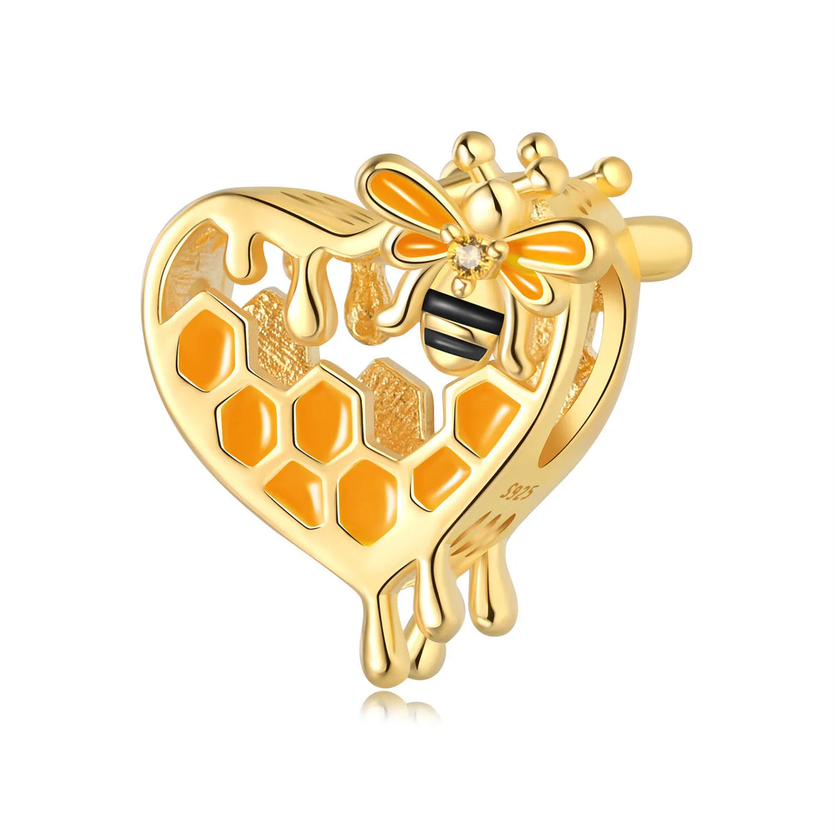 925 Sterling Silver Plated Bee Sunflower Butterfly Charm Pendant Fine Jewelry Women DIY Bracelet Necklace Birthday Party Gift