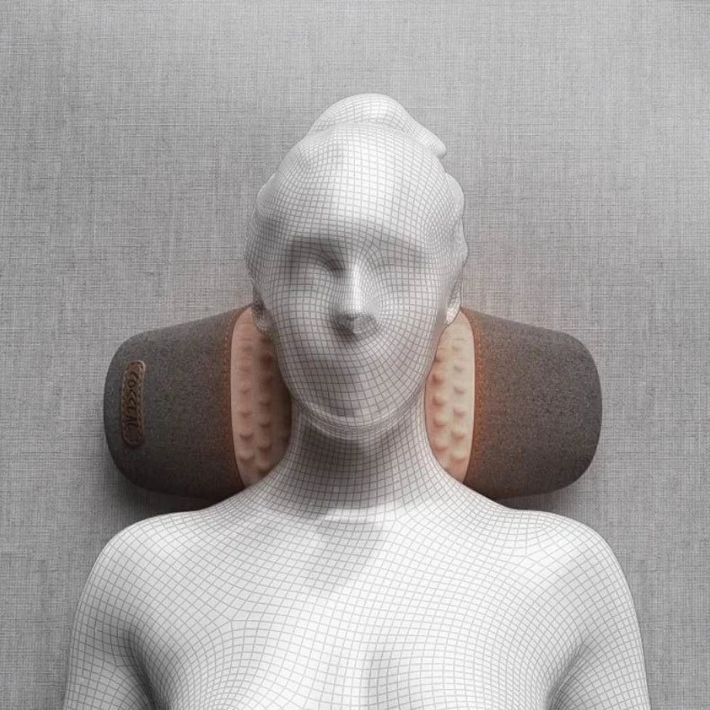 Electric Neck Massager Neck Pillow, Hot Compress, Neck Stretching, Heating Vibration, Shoulder Massage Pillow, Back Traction