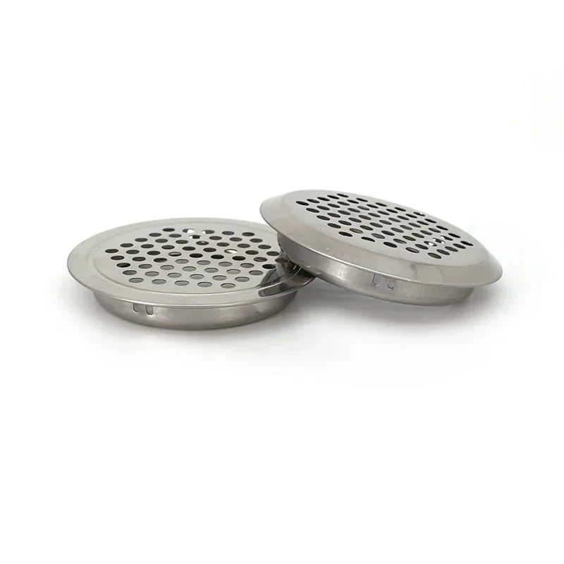 10pcs Round cabinet Air duct Vent Dia.19mm-53mm Steel Louver Mesh Hole plug decoration cover Wardrobe grille ventilation systems