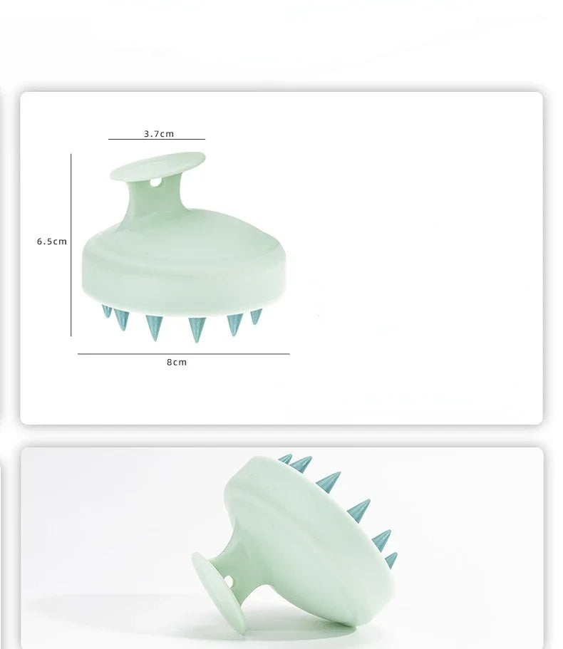 Silicone Shampoo Scalp Hair Massager Head Body Scalp Massage Brush Comb Hair Washing Comb Shower Brush Bath Spa Massage Brush
