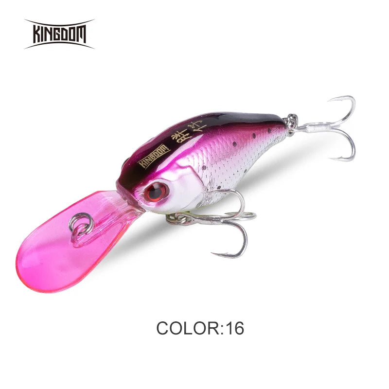 Kingdom 37mm 5g Minnow Fishing Lures Slow Sinking Crankbaits Artificial Hard Wobblers Bait for Freshwater Bass Fishing