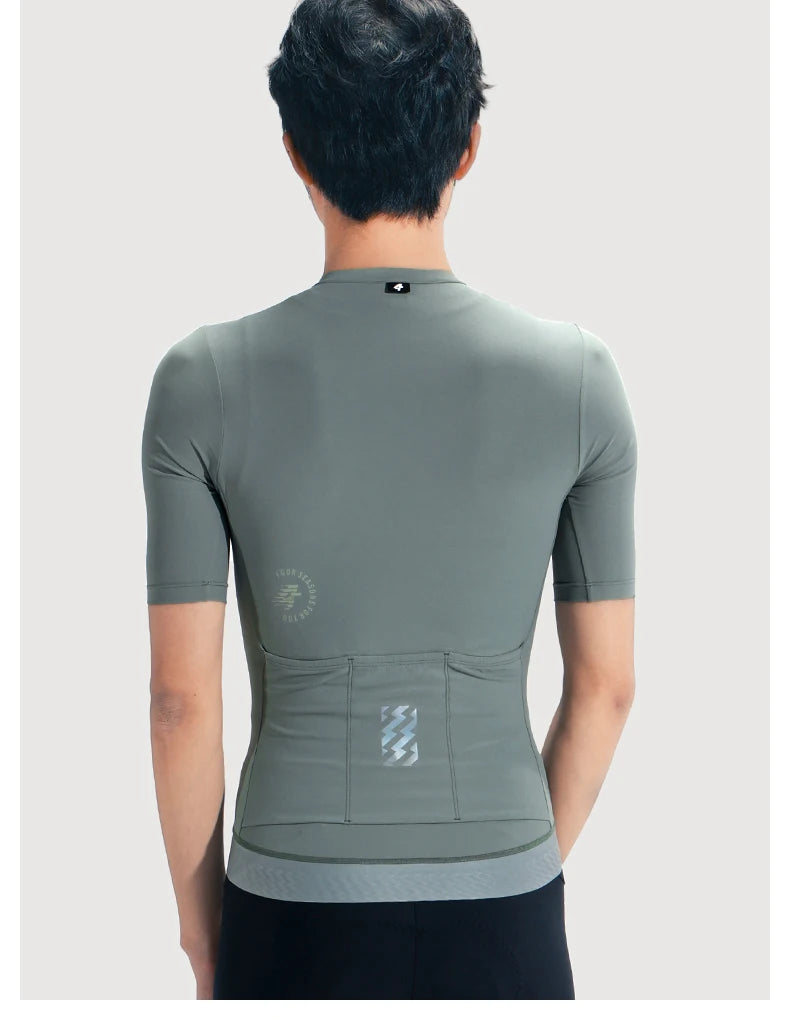 LAMEDA Cycling Jersey Man Summer Jersey MTB Anti-UV Bike Short Sleeve with 3 Pockets Men's Bicycle Riding Shirt Sports Clothing