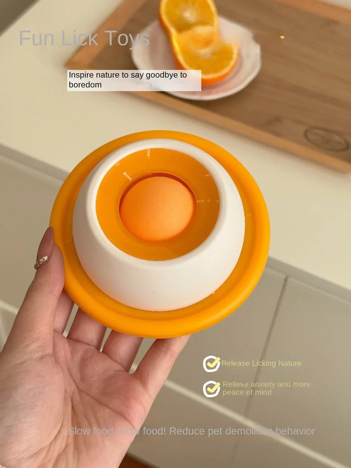 Pet Lick Toy Slow Feeding Dispenser Interactive Enrichment Training Crate Accessory for Dog Cat Puppy