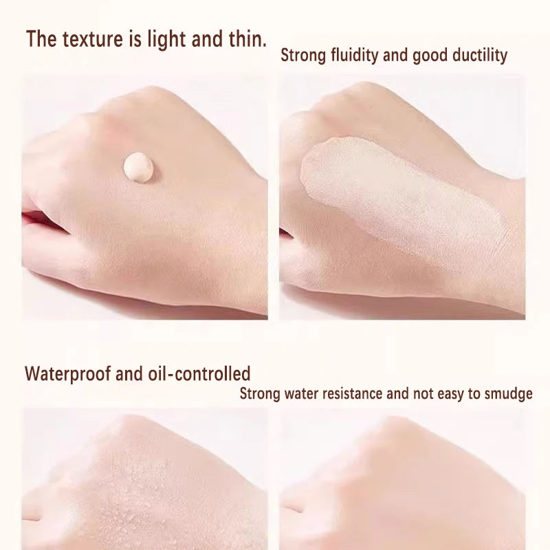 Beauty Foundation Liquid Is Long-lasting Hydrating and Concealing Control Oil Locking Moisture Create Zero Pore Base Makeup