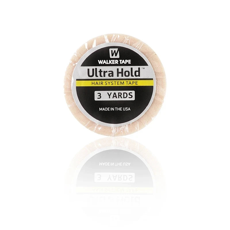 1 Roll Walker Ultra Hold 3Yards Hair System Tape Double Sided Adhesive for Lace Wig Toupee 5 Widths (0.8-2.54cm)