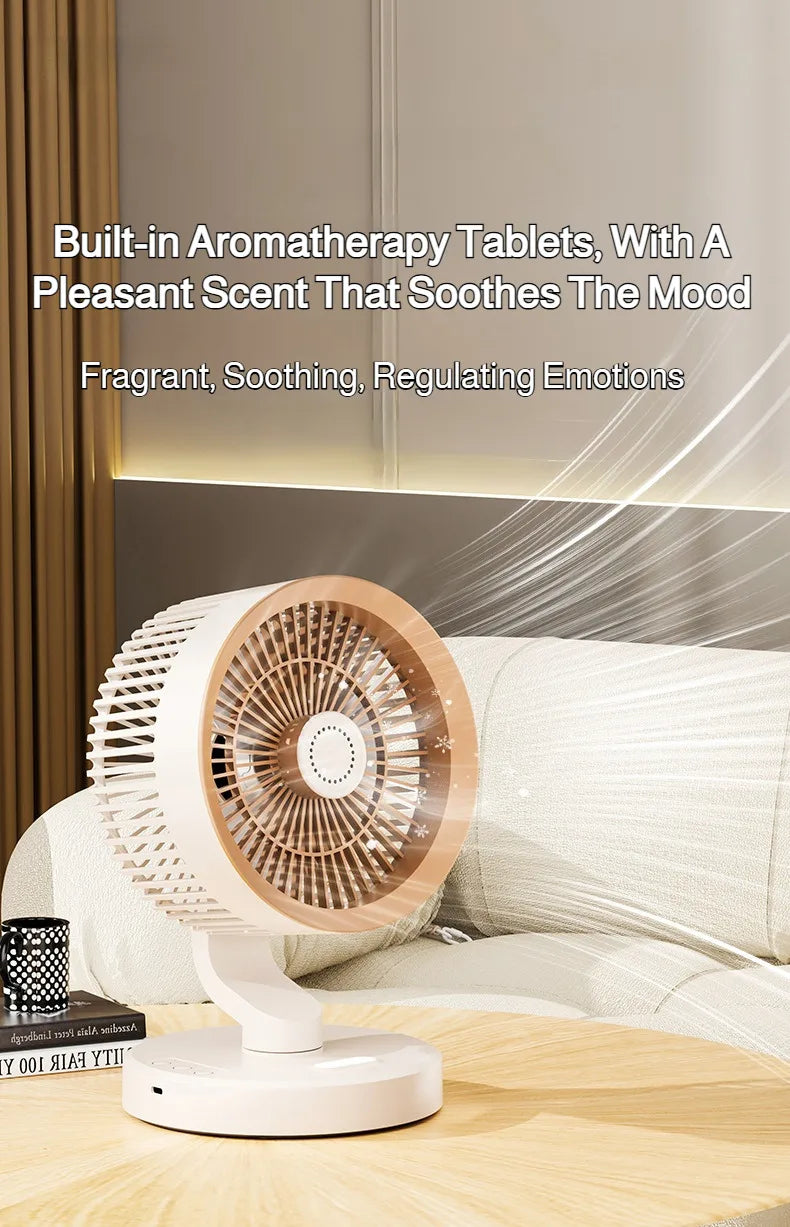 Desktop Circulating Small Wall Mounted Fan Multifunction Shaking Head Remote Control Quiet Cooling Fan For Home Office