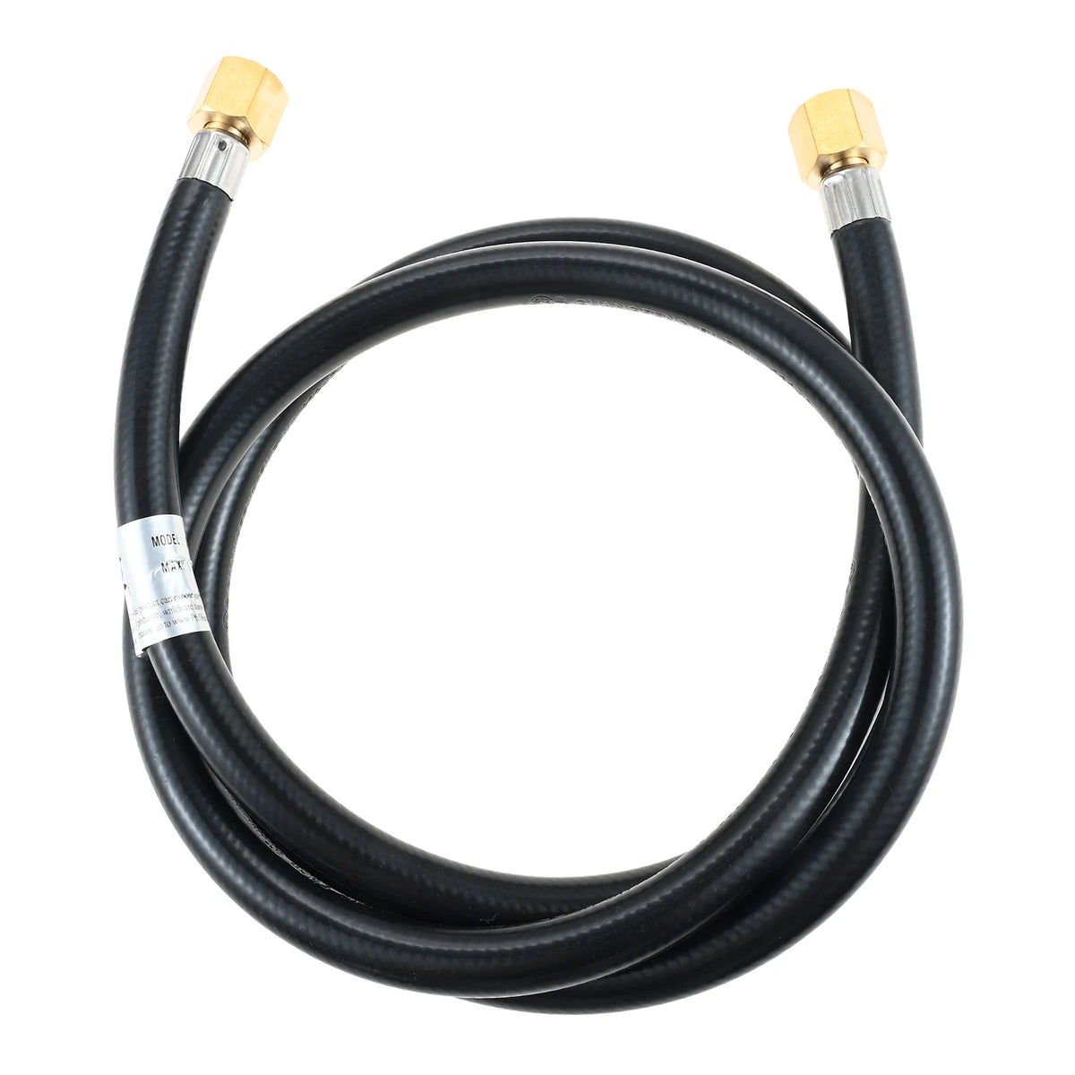 5FT Propane Hose Extension RV Quick Connect Gas Line for Grill/Heater/Fire Pit with 3/8-inch Swivel Female Flare Brass Fittings