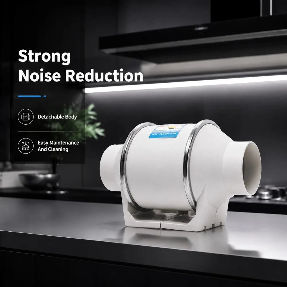 Remote Control Exhaust Pipe Fan Ventilation Fan Pipe Fan Inline Duct Fan Ventilation Exhaust Blower Fans Quiet For Ducting