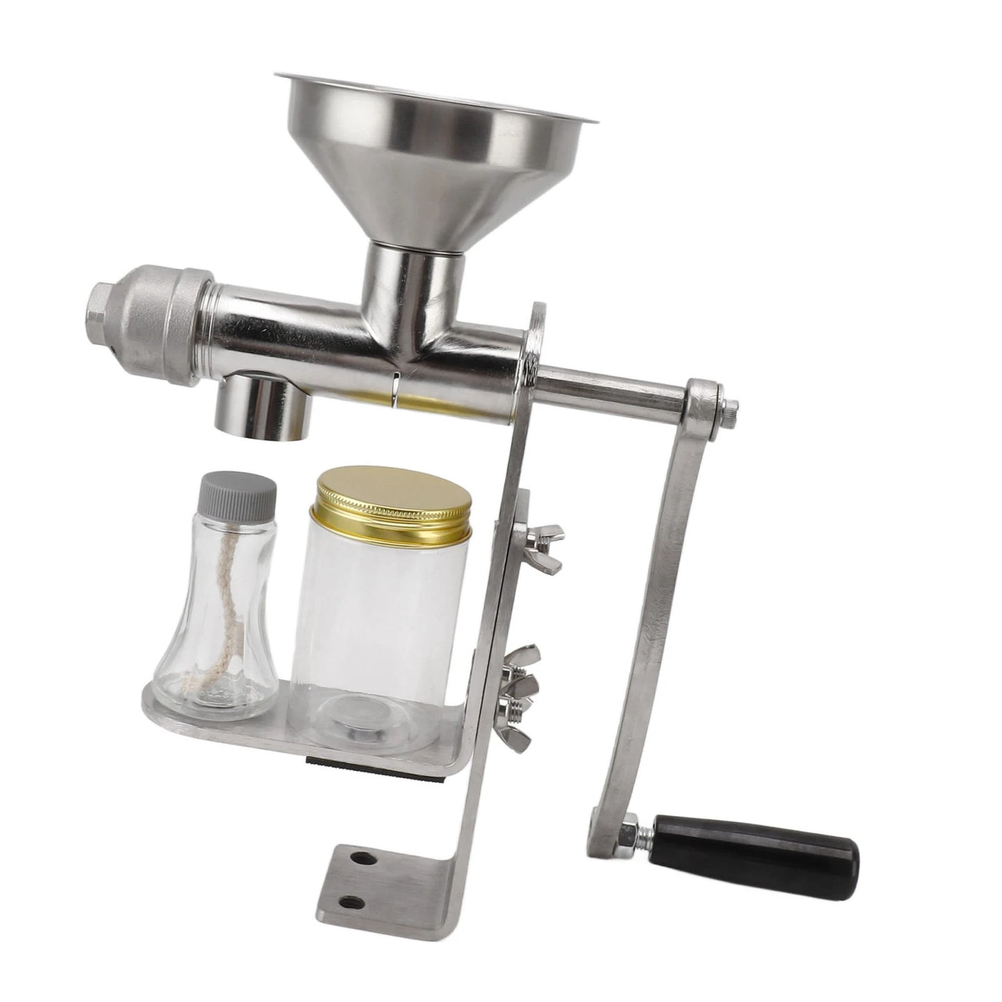 Oil Extractor Machine Oil Press Machine Hot Cold Press Stainless Steel Efficient Easy To Clean Manual for Kitchen