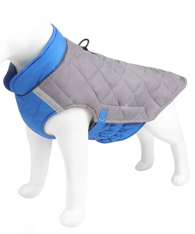 New Winter Pet Dog Clothes Thickened Fighting Dog Clothes Reflective Dog Cotton Clothes Pet Clothes