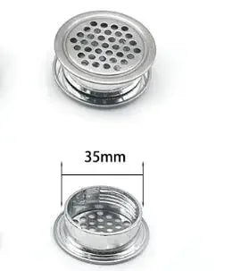 10pcs Round cabinet Air duct Vent Dia.19mm-53mm Steel Louver Mesh Hole plug decoration cover Wardrobe grille ventilation systems