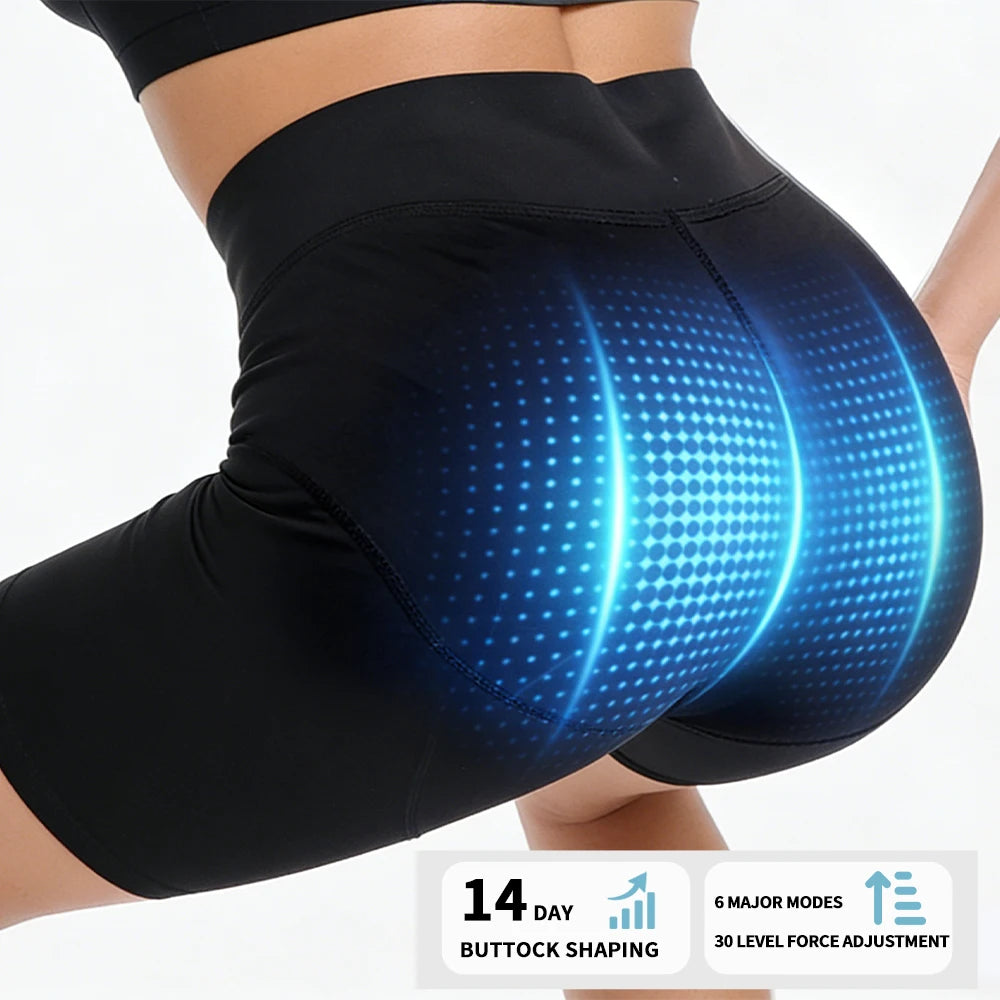 Intelligent Yoga Power Pants EMS Micro Current Pulse Massager Muscle Stimulation Slimming Shaping Independent Control Shorts
