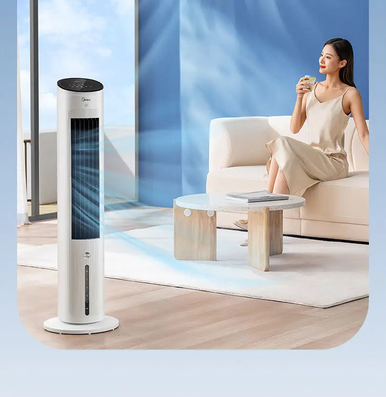 Smart Remote-Controlled Tower Fan: Home Cooling Fan & Evaporative Air Cooler