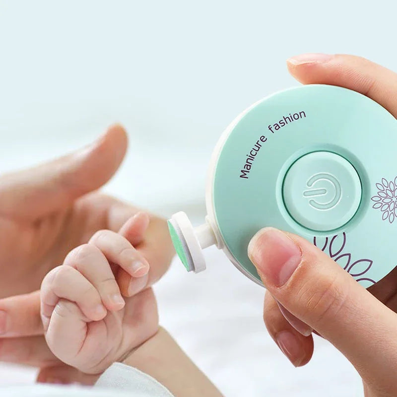 Electric Baby Nail Trimmer Kit Infant Manicure Set Kid Nail Polisher Baby Nail Clipper Cutter Scissors Hygiene Tool For Newborn