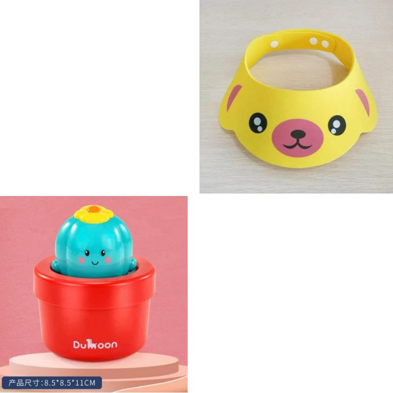 Baby Shampoo Cap Adjustable Kids Infant Ear Protection Shampoo Cap Cute Bathing Visor Wash Hair Hat Children's Protect Eyes Hair