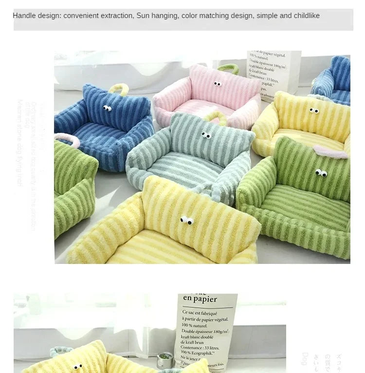 Cushion Winter Bed Puppy Special Sofa Kennel Winter Warm Pet Internet Celebrity Cat Nest Small Dog Dog Sleeping Mat