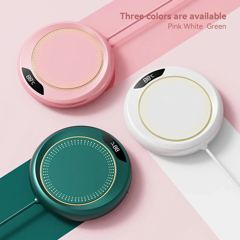 Coffee Mug Warmer 3 Temperature Setting Thermostat Coaster USB Plug Smart Coffee Cup Warmer for Heating Coffee Beverage Milk Tea