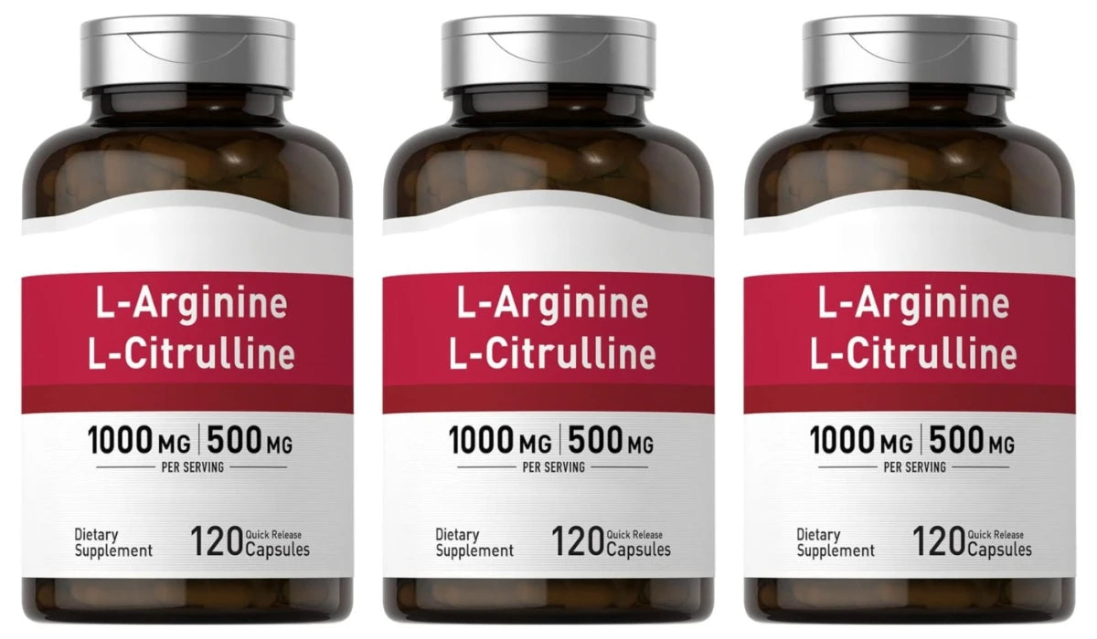 Amino Acid Supplement with 1000mg L-Arginine and 500mg L-Citrulline 120Count Support Healthy Living & Provide Physical Energy