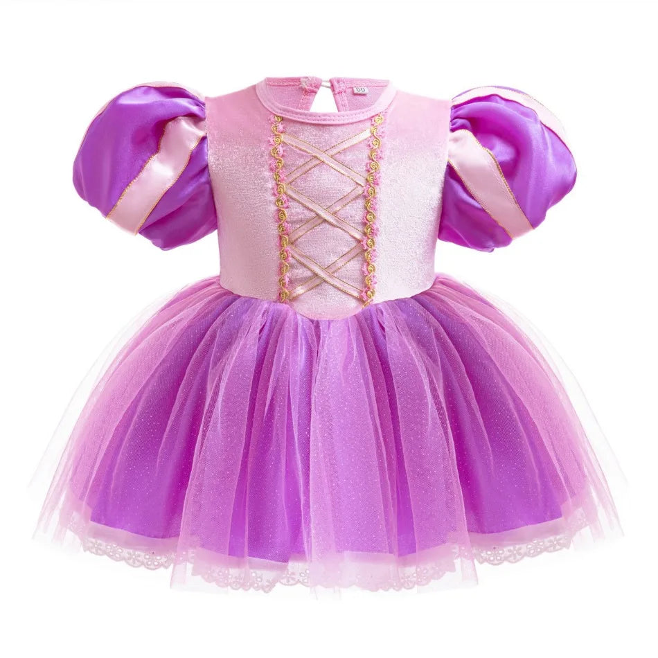 Baby Girls Princess Sofia Outfit Anna Elza Infant Baby Tutu Dress Kids Girls Costume Romper Aurora Belle Clothes Costumes Dress