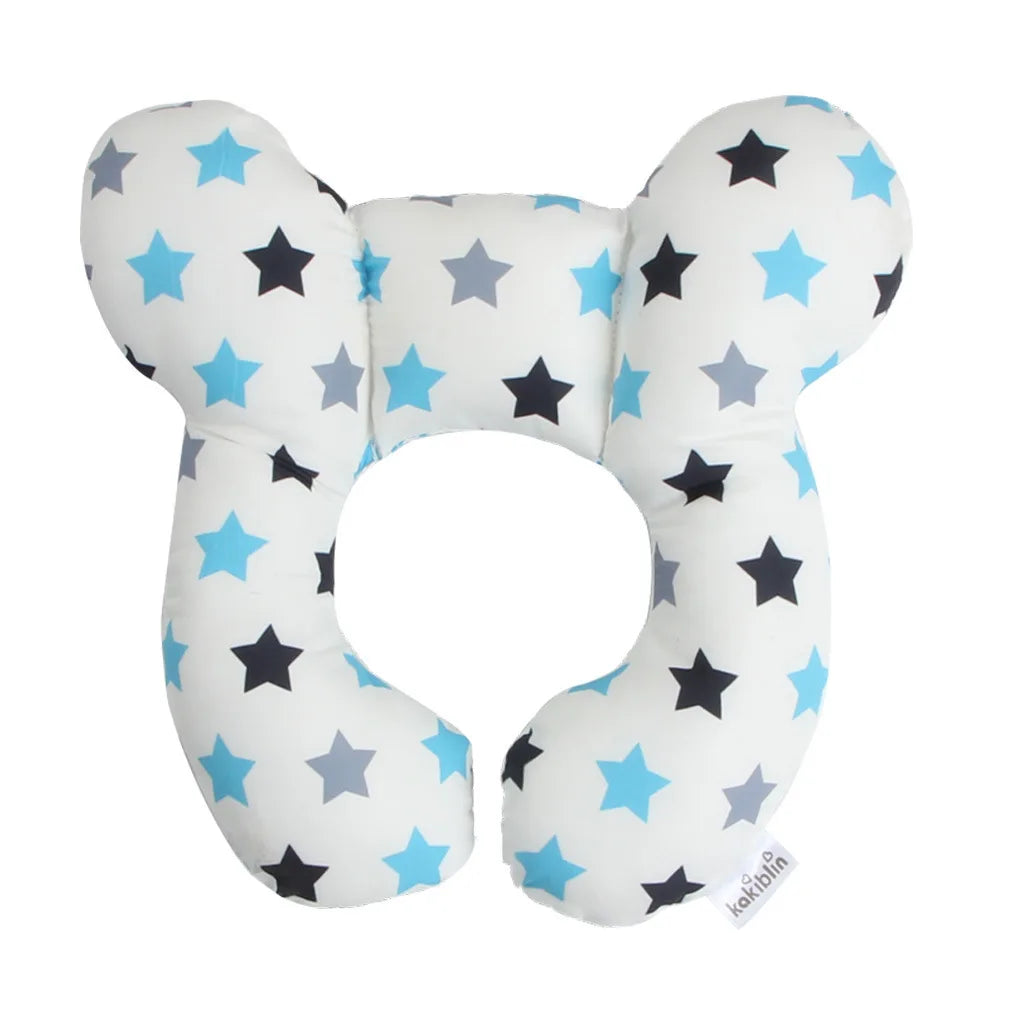 Baby Stroller Pillow Car Seat Head Fixed Neck Pillows Bend Shape Sleeping Protection Headrest Cushion Infant Anti-head Mat