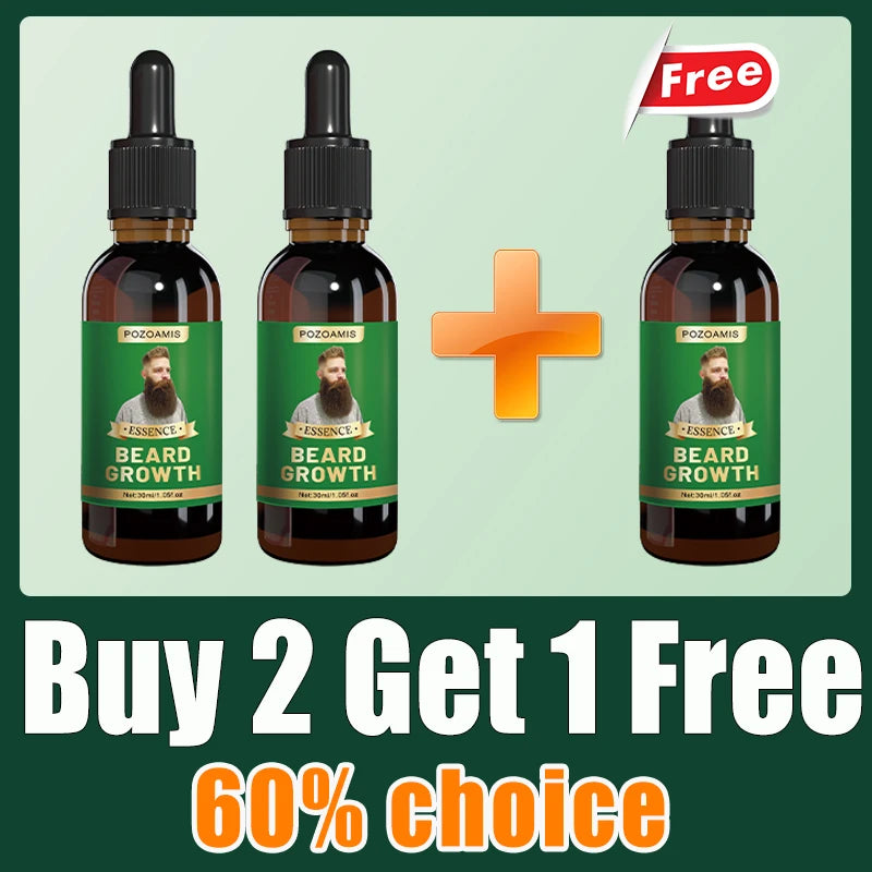 The most effective beard growth essence in 2025, grow a thick beard in 7 days. Chest hair, leg hair, beard and hair growth