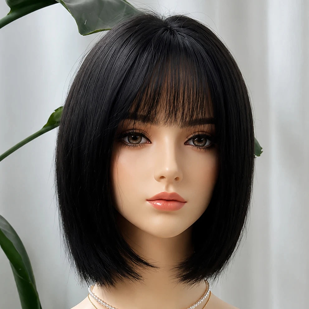 Luxury Kosher Sheitel 100% European Virgin Hair Silk Base Wig Short Bob Human Hair Jewish Wig Soft & Natural