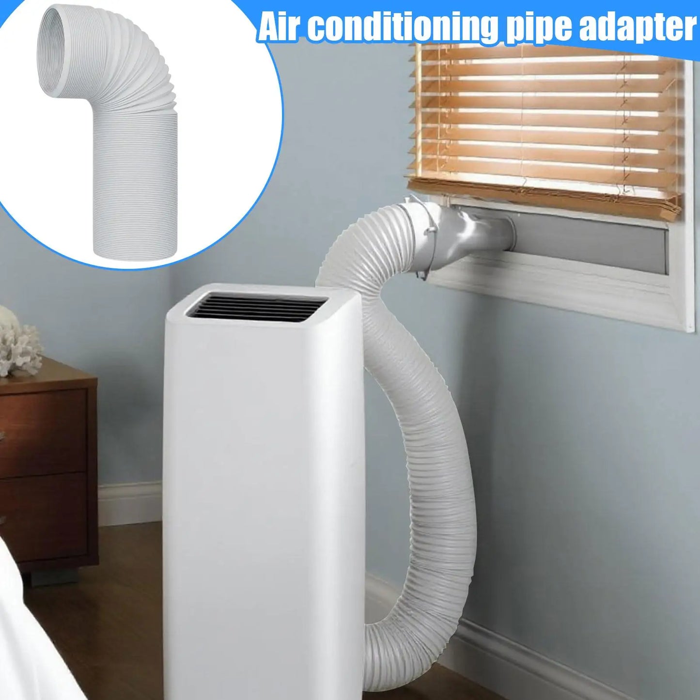 AC Water Drain Hose Fit 5.1/5.9in Diameter Vent AC Unit Drain Hose for Garage Home Indoor Car Office Bedroom Living Room